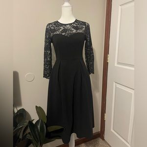 Black lace dress